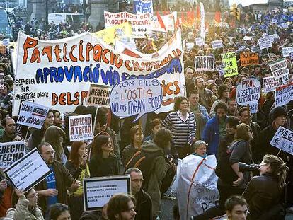 Manifestación por la participación ciudadana
