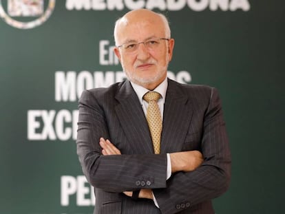 El presidente de Mercadona, Juan Roig, este martes.