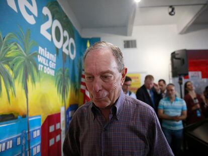 Michael Bloomberg, este martes en Miami.