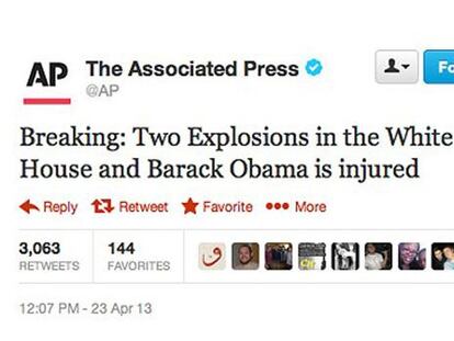 Un pirata publica un falso atentado contra Obama en el Twitter de AP
