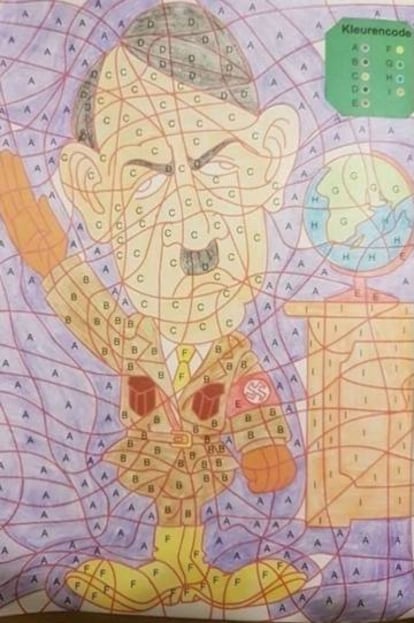 Dibujo de Hitler para colorear