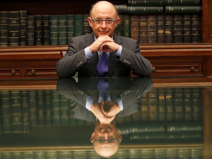 Montoro en su segunda etapa como ministro de Hacienda, en 2014.