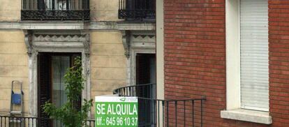 Vivienda en alquiler.