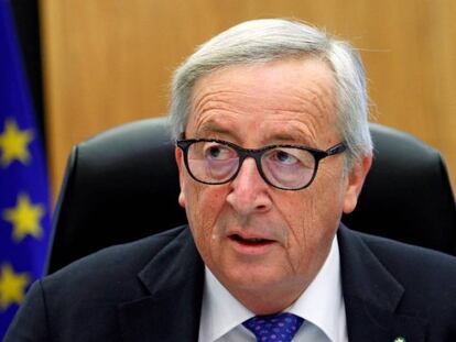 El presidente de la Comisión Europea, Jean-Claude Juncker, la semana pasada en Bruselas. 