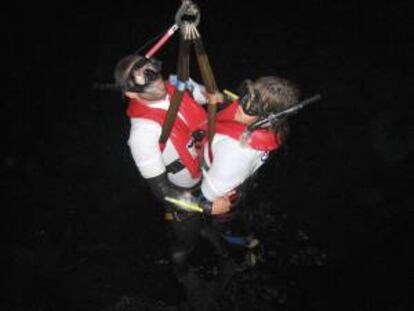 Fotografía facilitada por la Asociación Europea de Nadadores de Rescate.