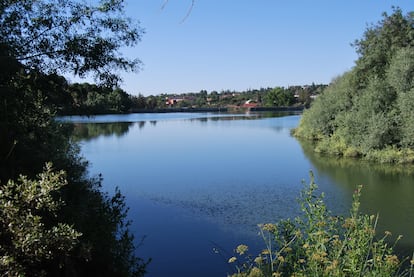 Embalse de Los Peñascales, en Torrelodones, un municipio de la sierra noroeste de Madrid.