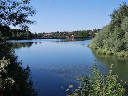 El Embalse de los Peñascales, en Torrelodones, Madrid.