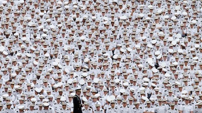 Ceremonia de graduación en la Academia Militar de West Point en Nueva York (EE UU).
