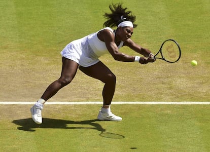 Serena Williams en la recta final de partido.