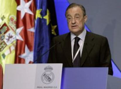 Intervenci&oacute;n de Florentino P&eacute;rez el domingo en la Asamblea de Socios.