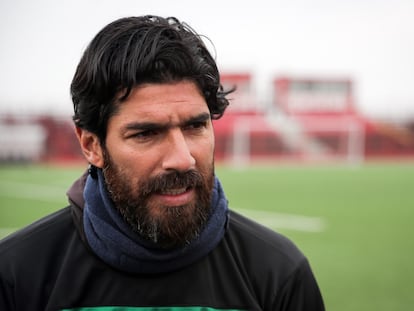 Sebastián Abreu, en su época en Boston River, en 2019.