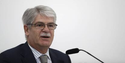 El ministro español de Exteriores, Alfonso Dastis.