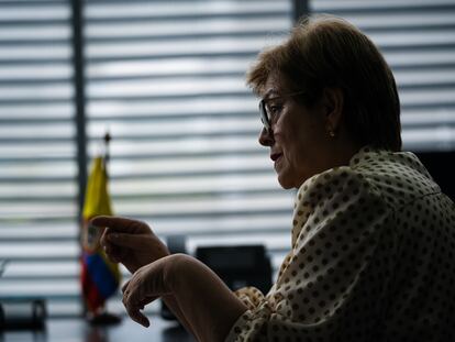 Gloria Inés Ramírez durante una entrevista en Bogotá (Colombia), en septiembre de 2022.