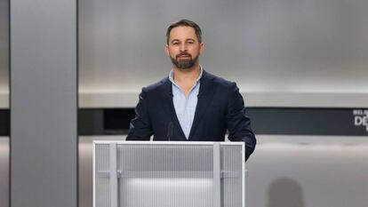 Leader of VOX party, Santiago Abascal is seen before a televised debate ahead of general elections in Madrid, Spain, November 4, 2019. REUTERS/Susana Vera