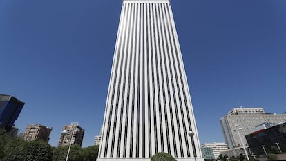 Torre Picasso, en Madrid, donde tiene su sede Google Spain.