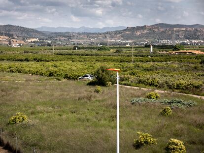 Terrenos en el término municipal de Sagunto donde se instalará la gigafactoría.