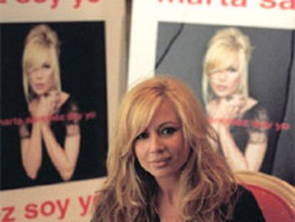 Marta Sánchez, ayer en Madrid.