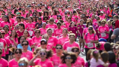 Carrera contra el cáncer de mama en Valencia en 2015.