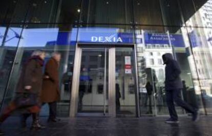 Una oficina del banco Dexia, en Bruselas (Bélgica). EFE/Archivo