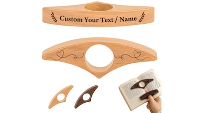 Soporte de páginas para el pulgar personalizable