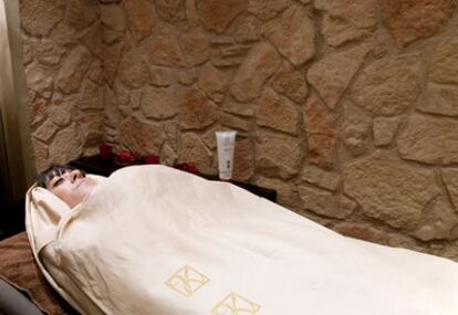 Tratamiento de belleza, ritual de faraones,  en el Wellness Club 33, Barcelona