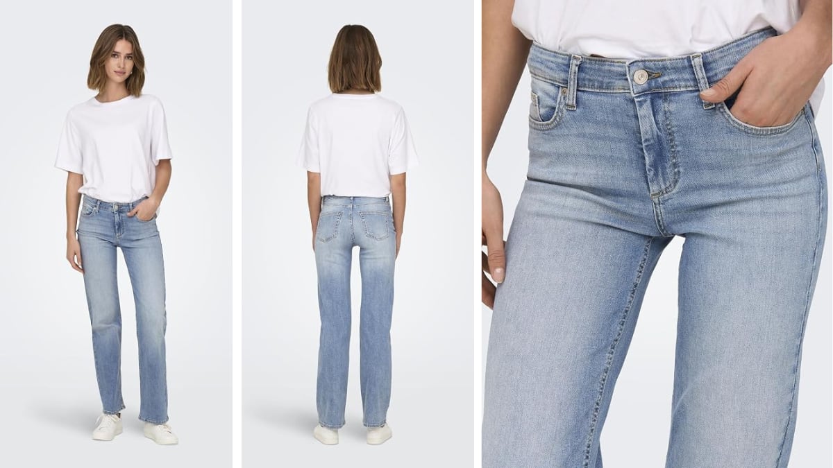 Vaqueros rectos G-Star para mujer.