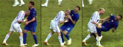 Reconstrucci&oacute;n del cabezazo de Zidane a Materazzi. 