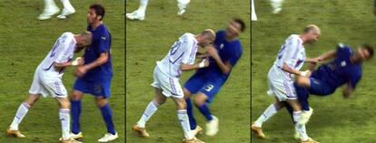 Reconstrucción del cabezazo de Zidane a Materazzi.