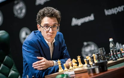 Caruana, hace un mes, en el Torneo de Candidatos de Yekaterimburgo (Rusia)