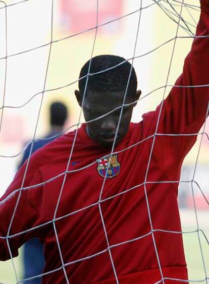 Eto'o, en un entrenamiento.