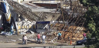 Imagen de los destrozos que ha dejado el temporal en Buenos Aires.