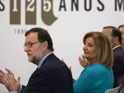 Mariano Rajoy con Fátima Báñez.
