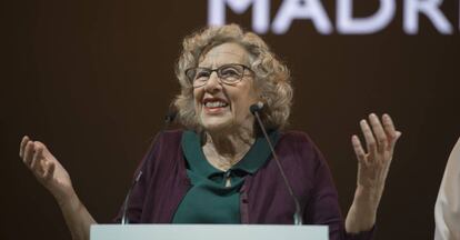 La alcaldesa de Madrid, Manuela Carmena, en Fitur.