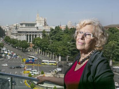 Madrid Mayor Manuela Carmena at City Hall.