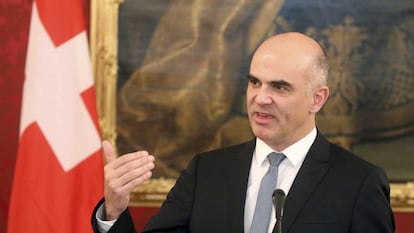 El presidente de Suiza Alain Berset.