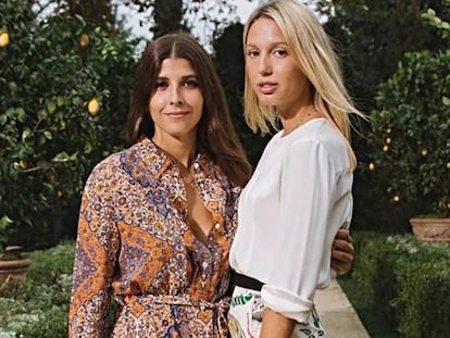 Olympia y Mafalda en el desfile de Tory Burch en Nueva York. 