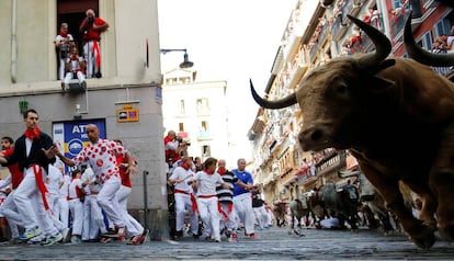 Uno de los toros de la ganadería Cebada Gago, unos astados con fama de peligrosos, con un historial de 53 heridos en sus 28 comparecencias anteriores.