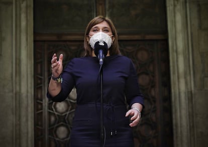 Isabel Bonig, en el Palau de la Generalitat, en enero.  t