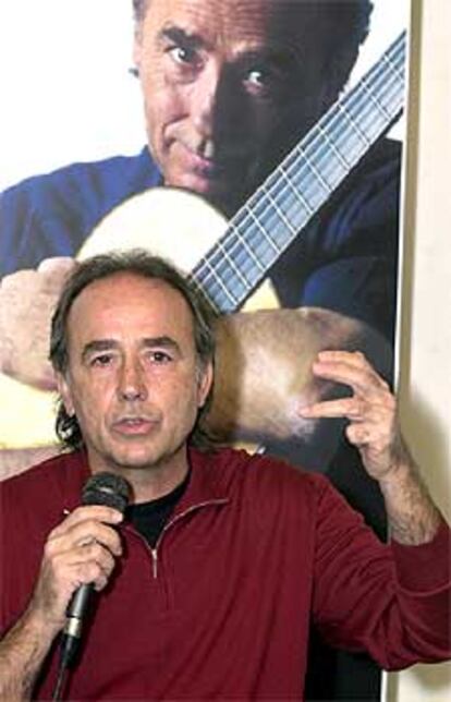 El cantante catalán Joan Manuel Serrat.