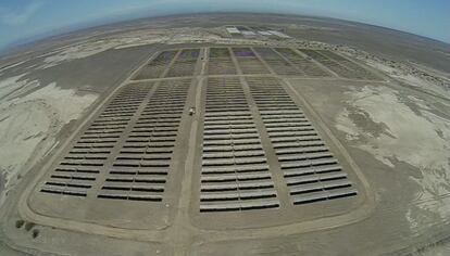 Vista de Pozo Almonte Solar, planta chilena que ya est&aacute; en fase de pruebas.