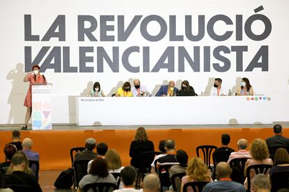 El Bloc inicia su octavo congreso nacional con el discurso de la secretaria general saliente y candidata a la reelección, Àgueda Micó.