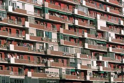 Bloque de viviendas en el barrio de la Concepción de Madrid.