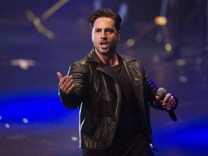 David Bustamante durante su actuación en Santander en mayo del año pasado.