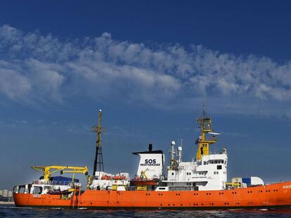 The ‘Aquarius’ rescue ship in a file photo.