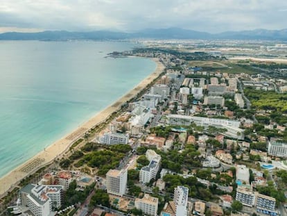 Vista general de la playa de Palma.