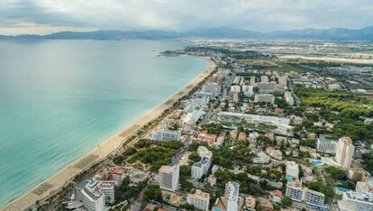 Vista general de la playa de Palma.