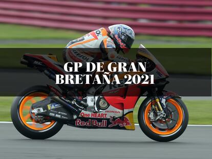 El piloto de motociclismo Pol Espargaró durante la clasificación del GP de Gran Bretaña en Silverstone