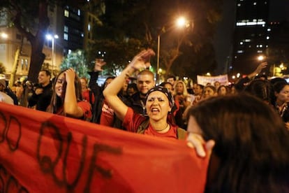 Protesto no Rio de Janeiro nesta sexta-feira.