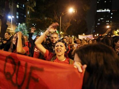 Protesto no Rio de Janeiro nesta sexta-feira.