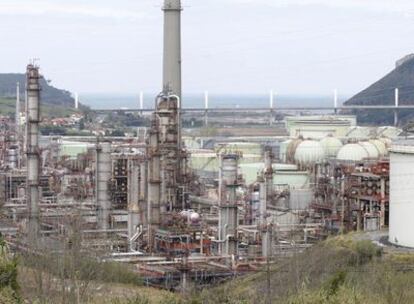 Vista general de las instalaciones de la refinería de Petronor en Muskiz.